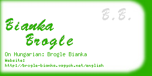 bianka brogle business card